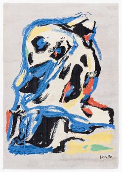 Asger Jorn, matta, tuftad 200x140 cm.