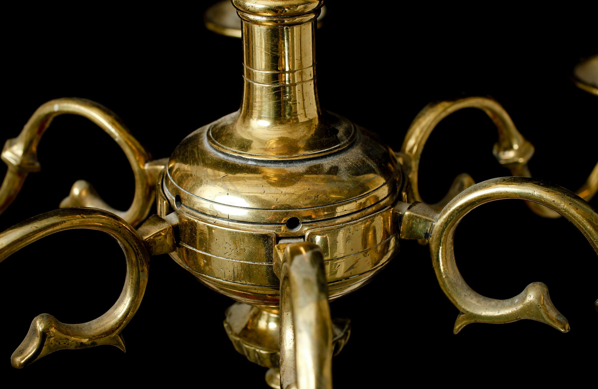 TAKKRONA, mässing, barock, 1700-tal.