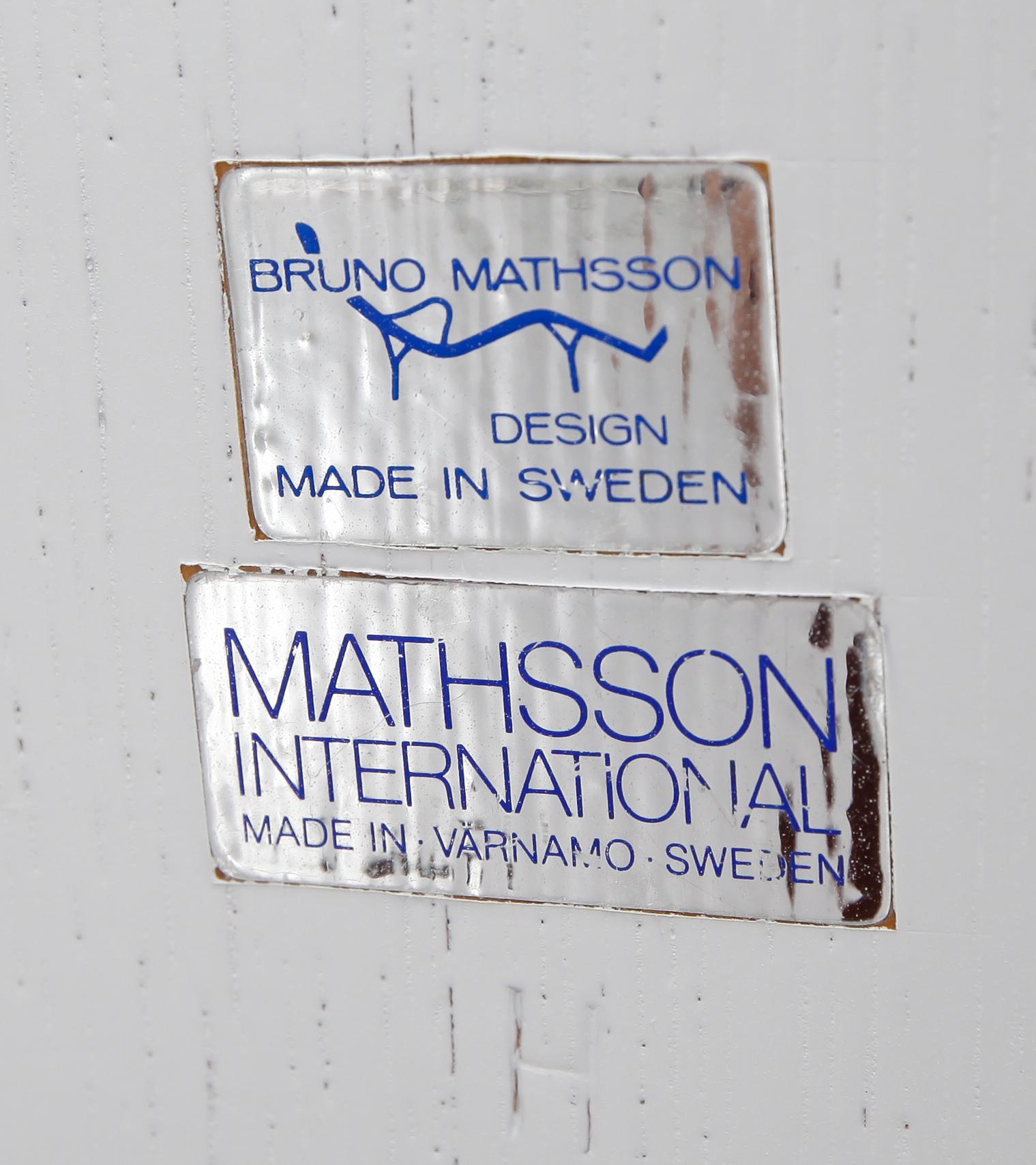 BORD, Bruno Mathsson, Bruno Mathsson International, 1900-talets andra hälft.
