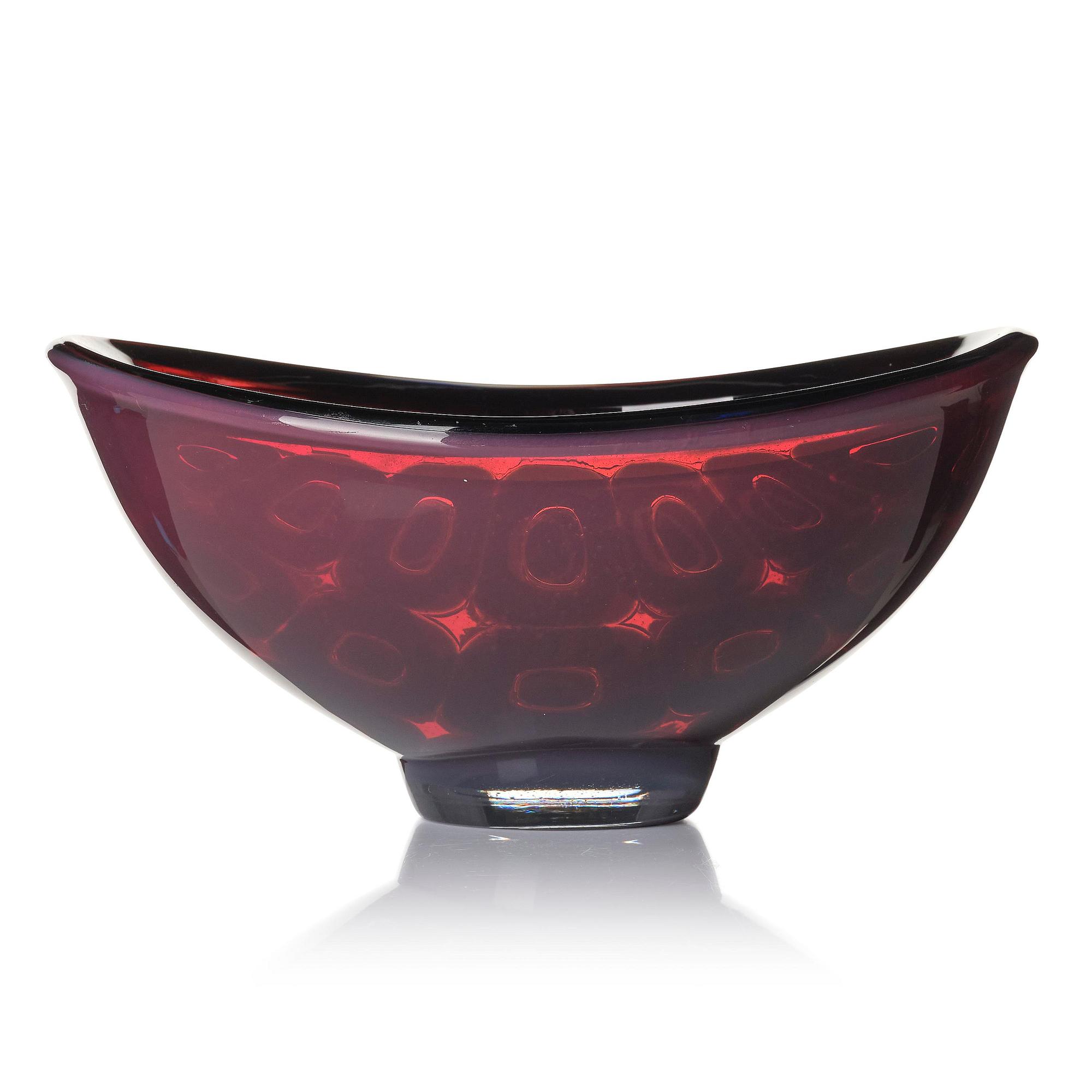 Sven Palmqvist, a "double" ravenna glass bowl, Orrefors 1953, no 530.