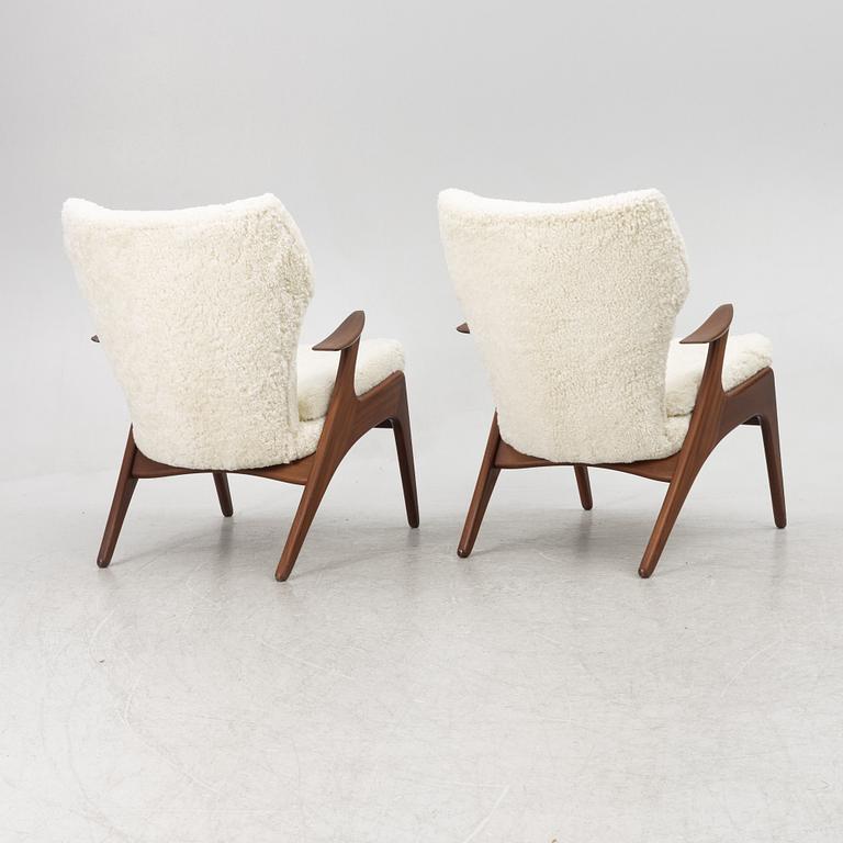 Kurt Østervig, attributed to. A pair of armchairs, Denmark.