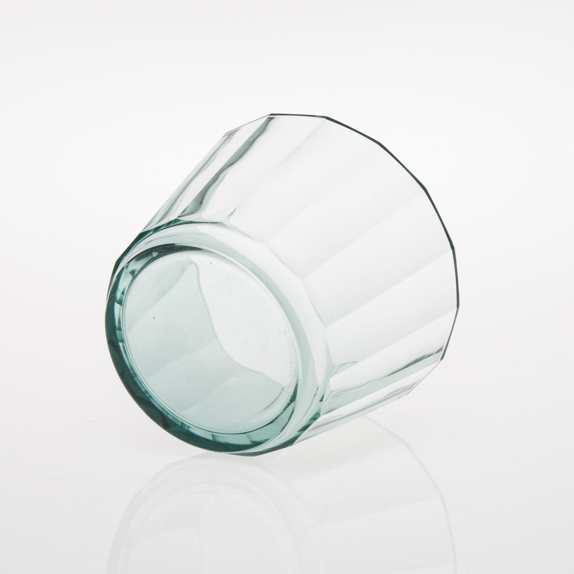 KULHO, lasia, signeerattu G. Hongell, Karhula, 1920/30-luku.