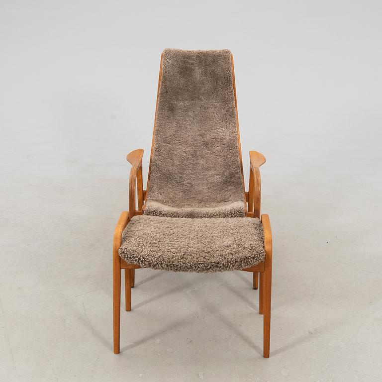 Yngve Ekström, armchair with footstool "Lamino", Swedese.
