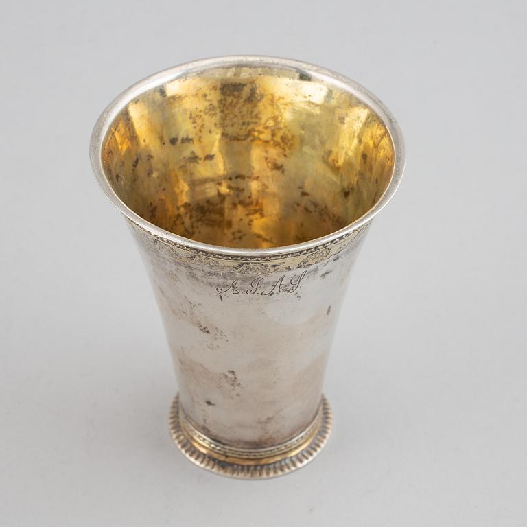 Petter Zettersteen, a silver beaker, Norrköping (1712-44).