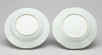 TALLRIKAR, 8+1, Kina, Qingdynastin, 1700-tal.