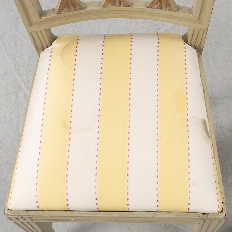 Stolar, ett par, gustavianska, 17/1800-tal.