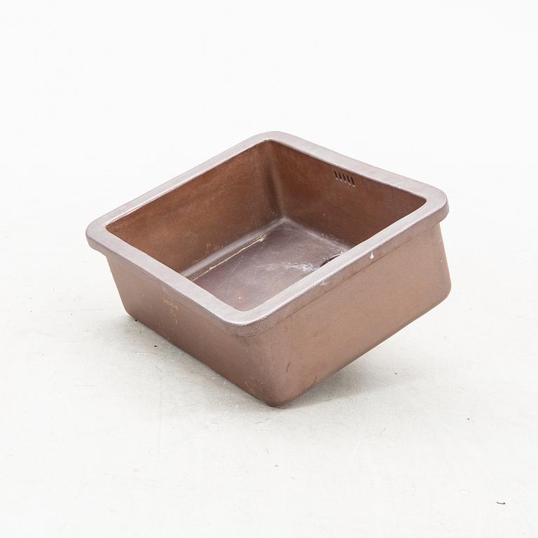 Handfat/vask, saltglaserat stengods, V50, Höganäs.