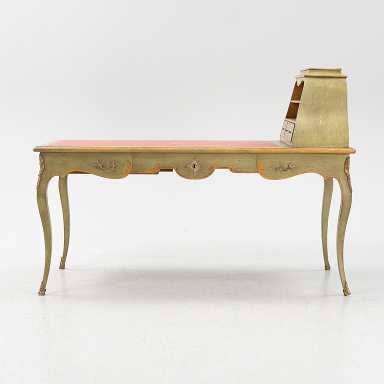 A rococo style writing desk, 20th century.