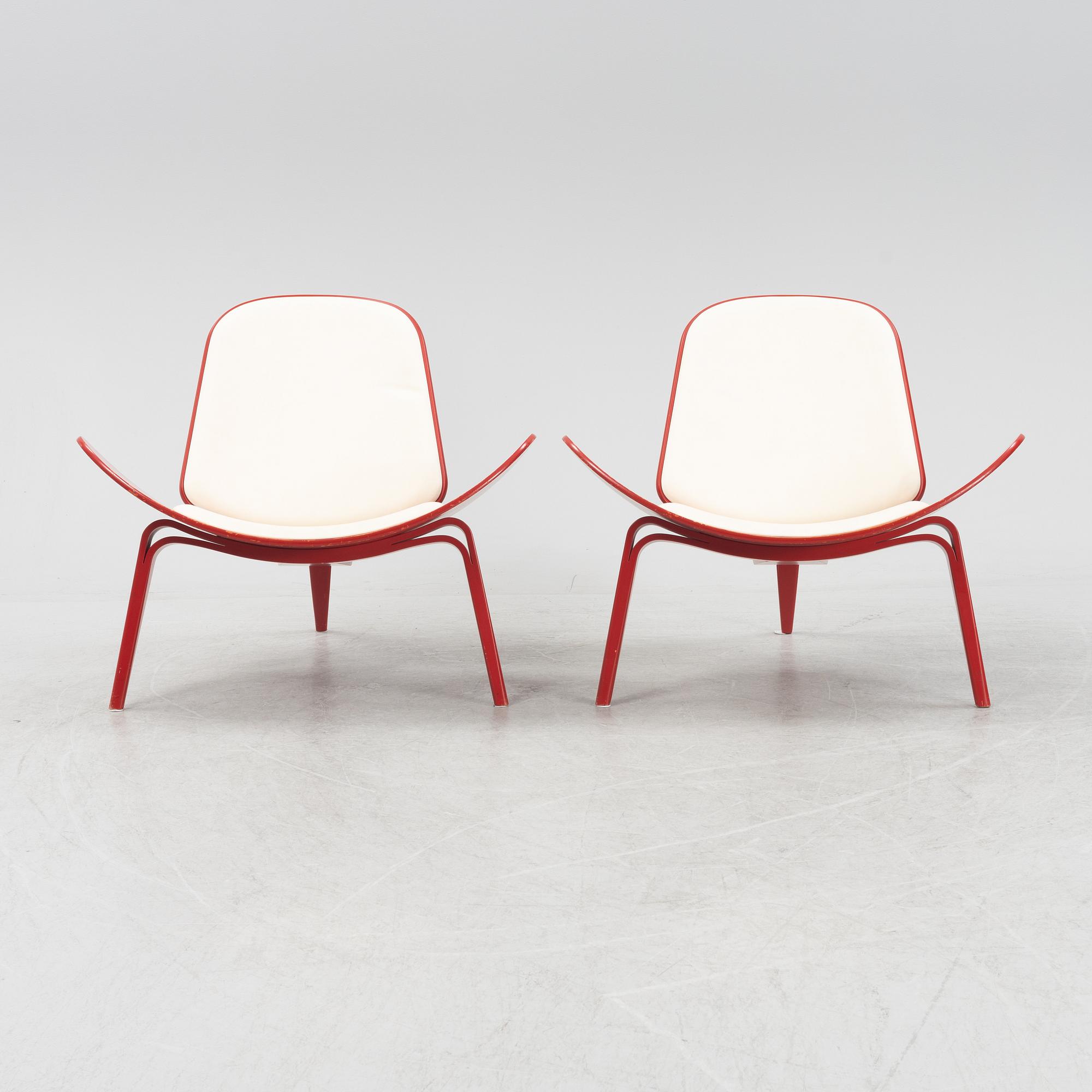 Hans J Wegner, fåtöljer, ett par, "CH 07", Carl Hansen & Søn, Danmark.