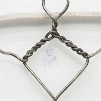 PARTI PORSLIN, 3 delar, bla meissen, 1900-tal.