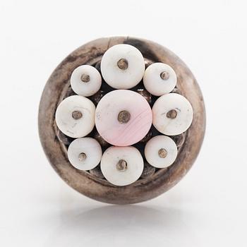 Saara Hopea, a silver ring with agates, Ossian Hopea, Porvoo 1964.