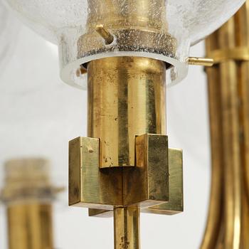 Hans-Agne Jakobsson, a rare chandelier model "T 812/15", Hans-Agne Jakobsson AB, Markaryd, 1970s.