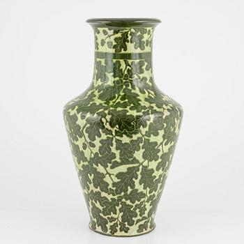 Peder Möller, a flintware Art Nouveau vase, Gustafsberg, 1899.