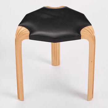 Alvar Aalto, a stool model "X600", Artek, Finland 1960s.