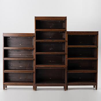 Three book cabinet, Åtvidaberg, Sweden, second half of the 20th century.