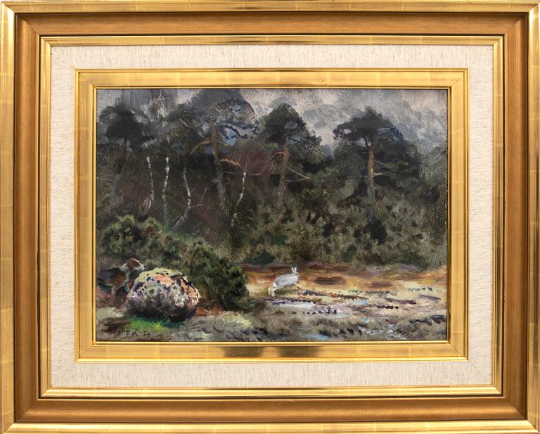 Lindorm Liljefors, oil on canvas, signed and dated 74.