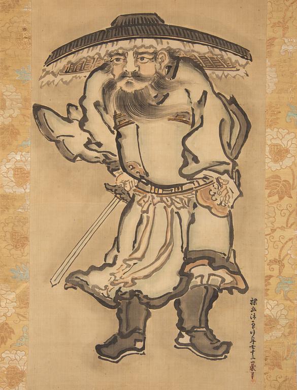 A Japanese/Chinese hanging scroll, 19th century, signed maybe Zhu Da.