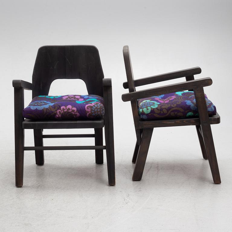 Stig Sandkvist, karmstolar 4 st, 1900-talets slut.