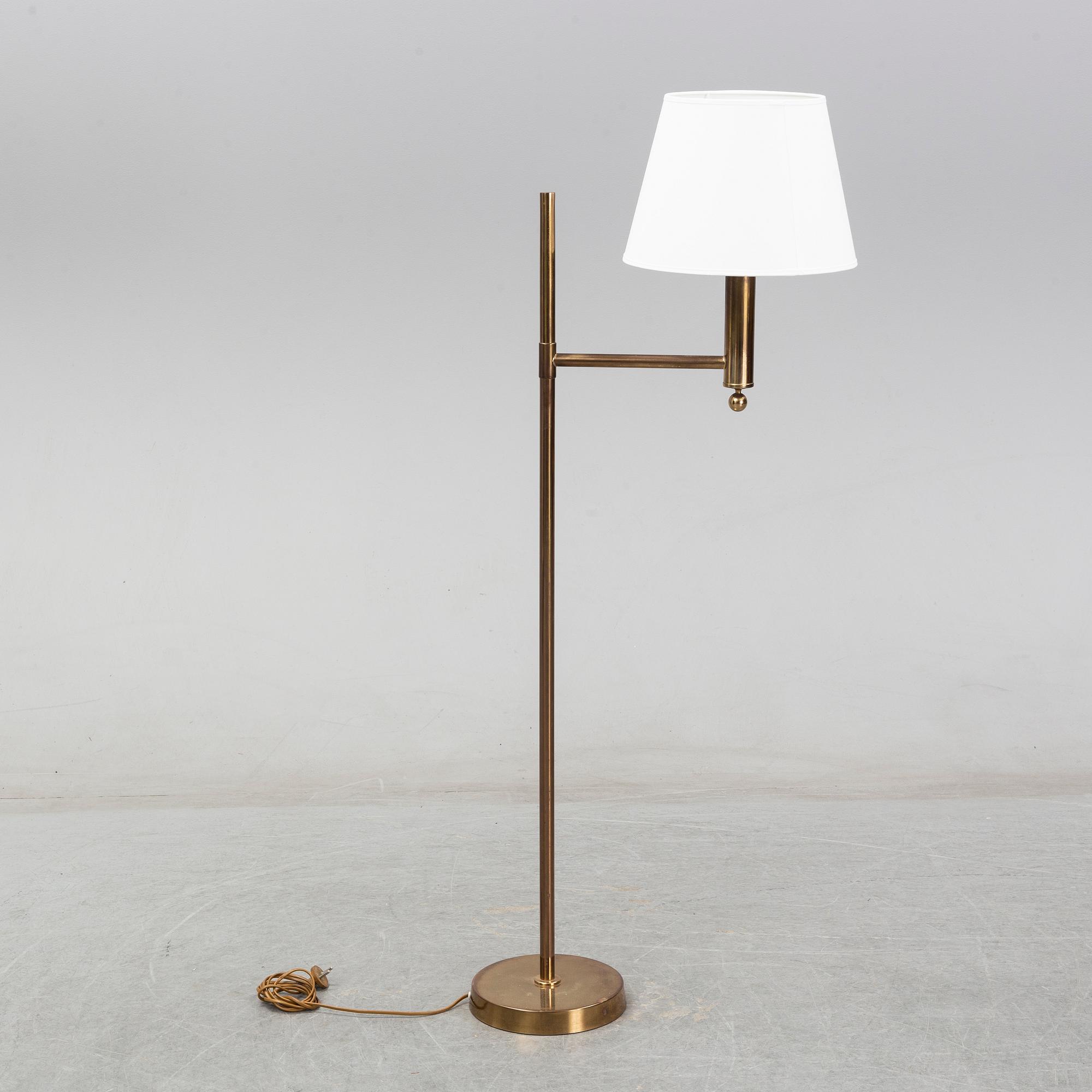 A pair of Swedish floor lamps, Bergboms, second half of the 20th century.