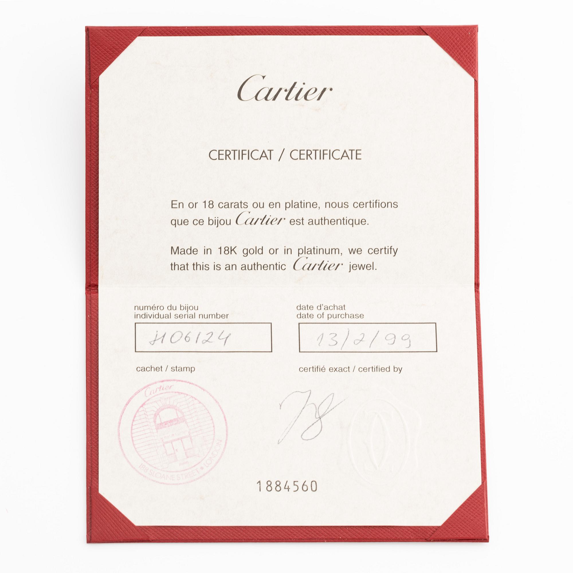 Cartier, Manschettknappar, ett par, Santos Oretacier,