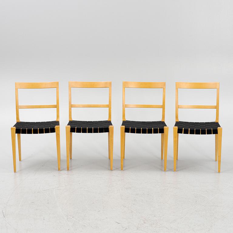 Bruno Mathsson, chairs, 4 pcs, "Mimat", Bruno Mathsson International, Värnamo, 1995-2001.