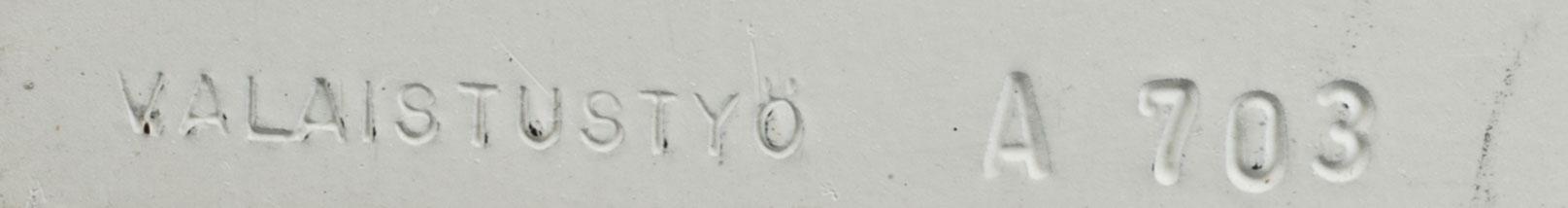 ALVAR AALTO,  TABLE LAMP, A 703. Manufactured by Valaistustyö. 1950s.