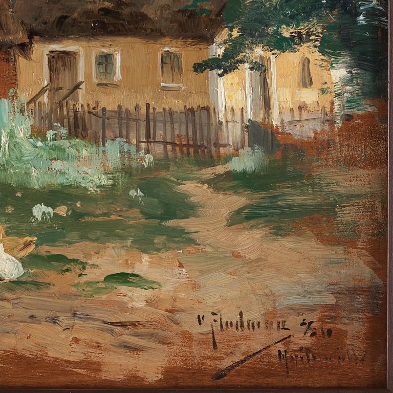 Carl Flodman, Fiskarboställe i Vitemölle, Skåne.