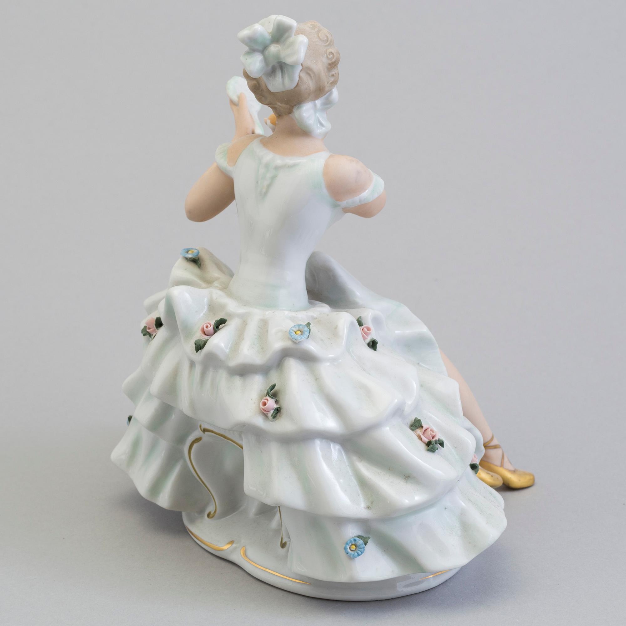 A porcelain figurine from Wallendorf, Germany.
