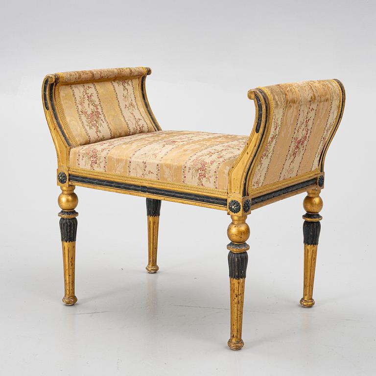 Stool, Louis XVI style, 19th century.