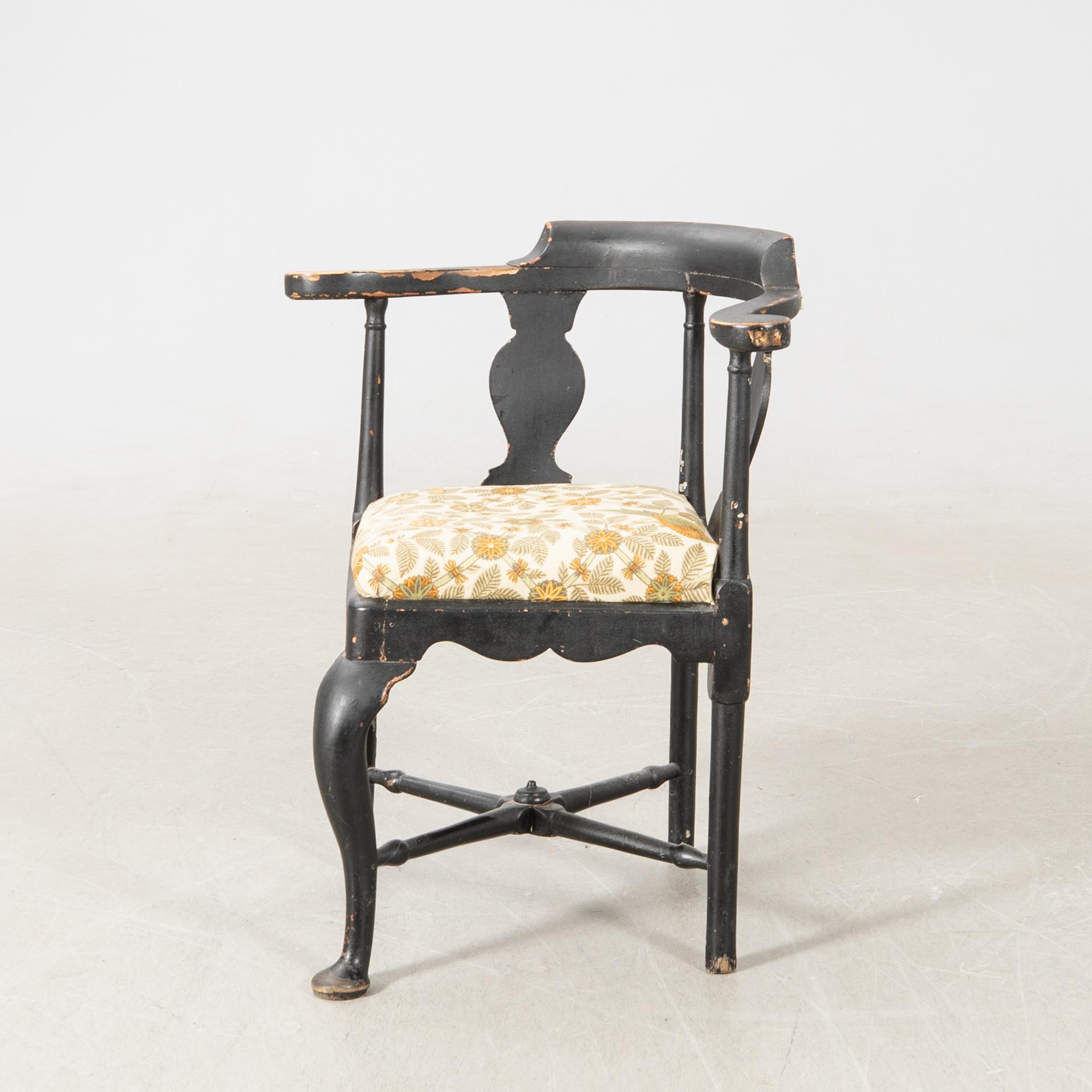 Puderstol, rokoko, 1700-talets andra hälft.