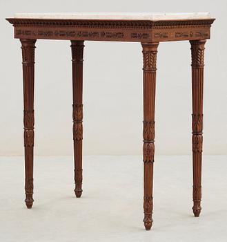 A late Gustavian circa 1800 mahogany console table.