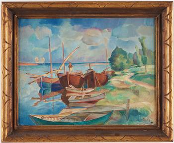 AXEL WALLERT, oil on canvas, signed, dated -21.