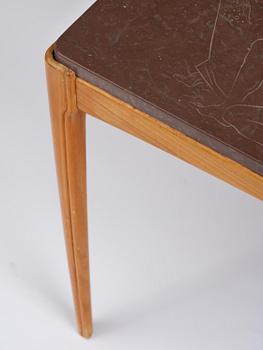 Ulla Fogelklou-Skogh, a Swedish Modern table with a limestone top, 1940s.