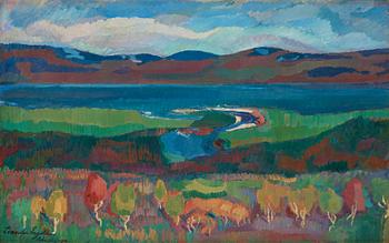 714. Leander Engström, "Abiskojokks delta".