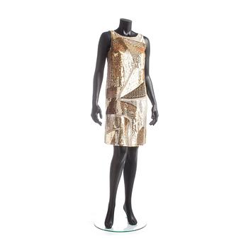373. EMILIO PUCCI, a gold coloured sequin dress.
