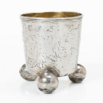 Georg Kruse, bägare, Vordingborg, Danmark 1755-92.