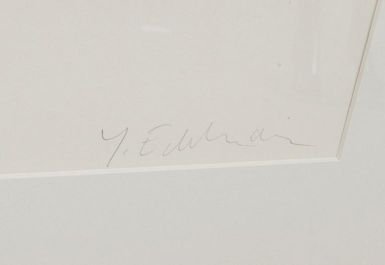 YRJÖ EDELMANN, färglitografi, signerat provtryck.