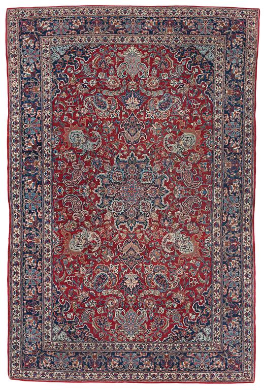 RUG. Semi-antique Esfahan. 219,5 x 146,5 cm.