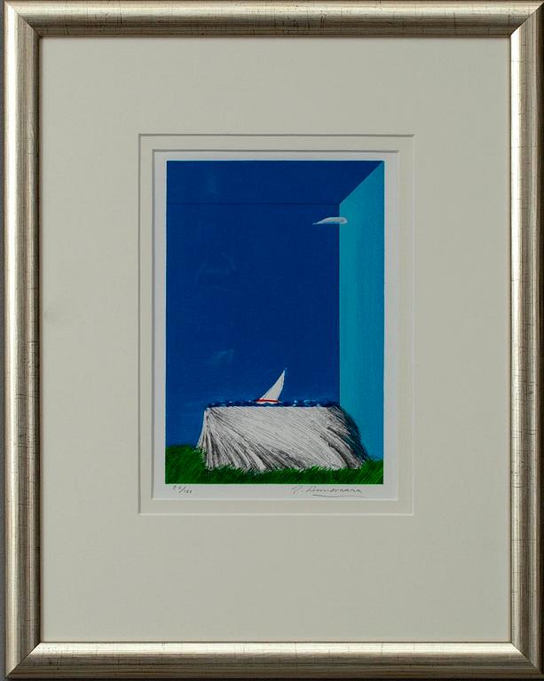 JUHANI LINNOVAARA, serigrafia, sign.