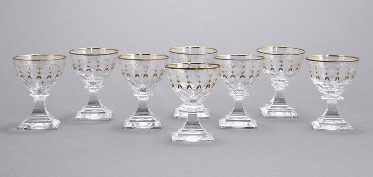 STARKVINSGLAS, 8 st, glas, "Junior", Kosta.