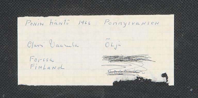 Olavi Vaarula, "Ponnynssvans".