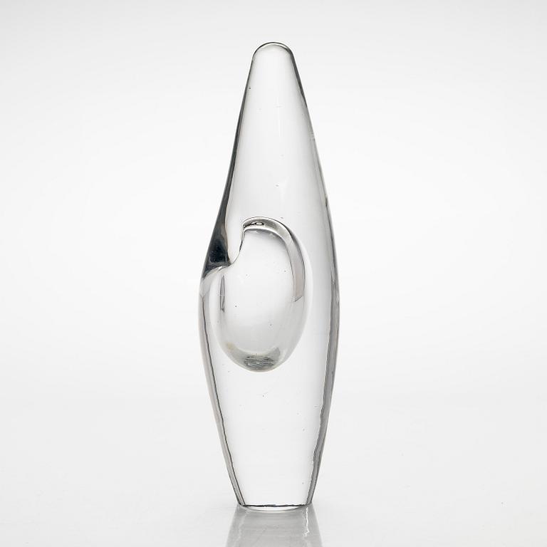 Timo Sarpaneva, an 'Orchid' glass sculpture, signed Timo Sarpaneva Iittala 3568.