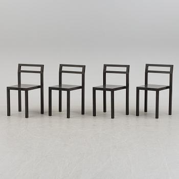 A set of four chairs, "Non", Boris Berlin and Poul Christiansen for Källemo, Värnamo.