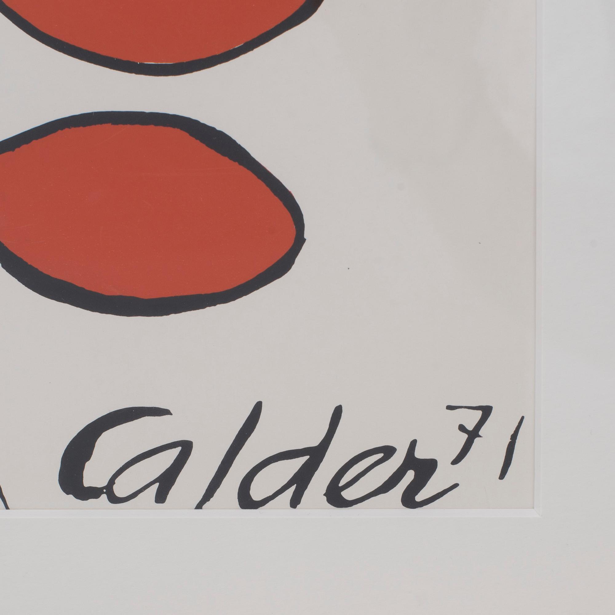 ALEXANDER CALDER, serigraph in colours.