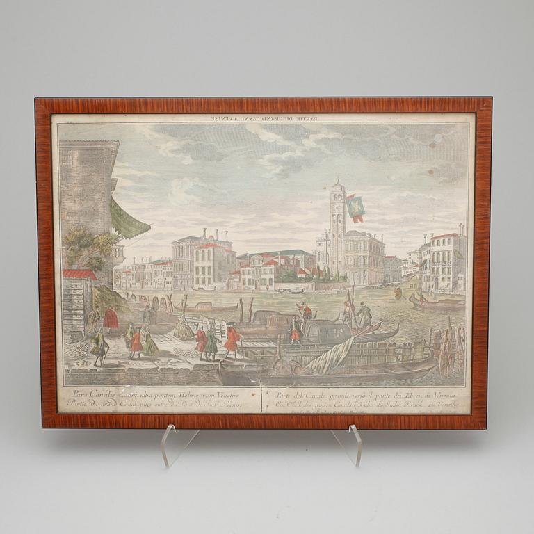 OKÄND KONSTNÄR 1700-TAL, 5 st, kopparstick, kolorerade, ej signerade.