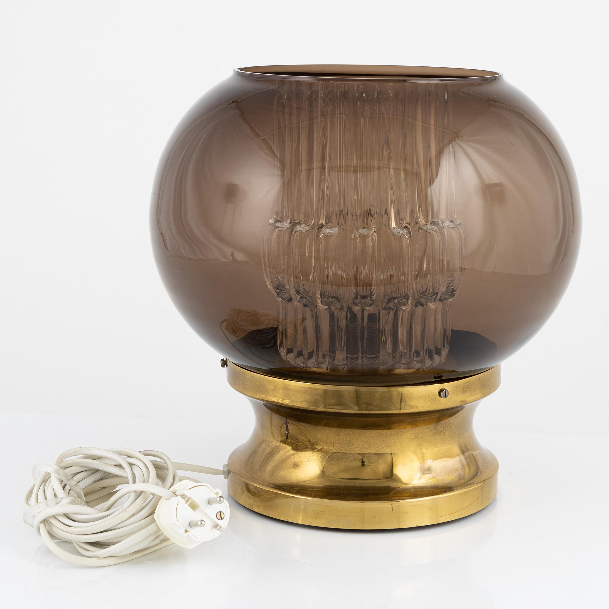 Carl Fagerlund, bordslampa, Orrefors.