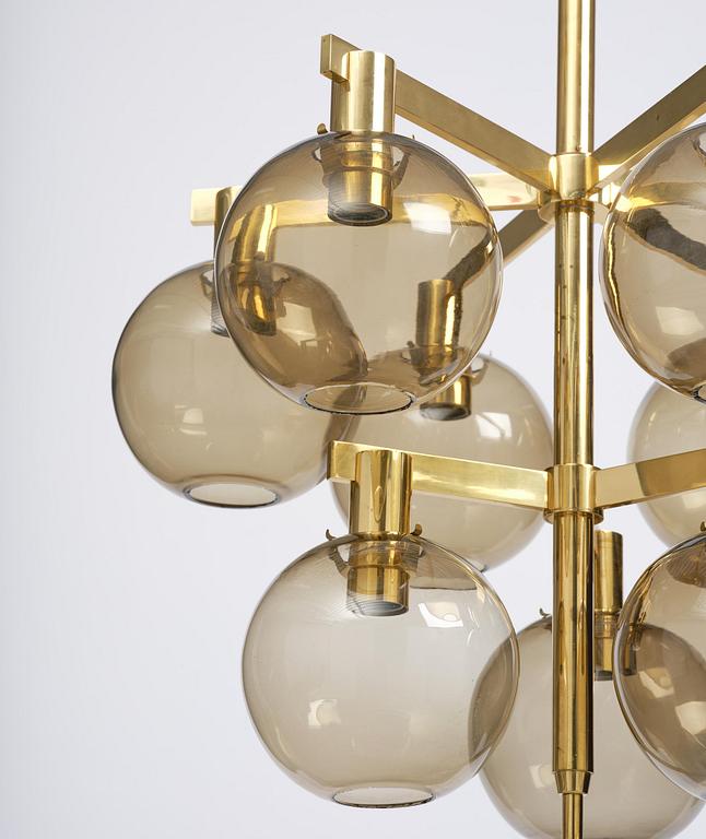 Hans-Agne Jakobsson, taklampa, modell "T348/9", Hans-Agne Jakobsson AB, Markaryd, 1960-tal.