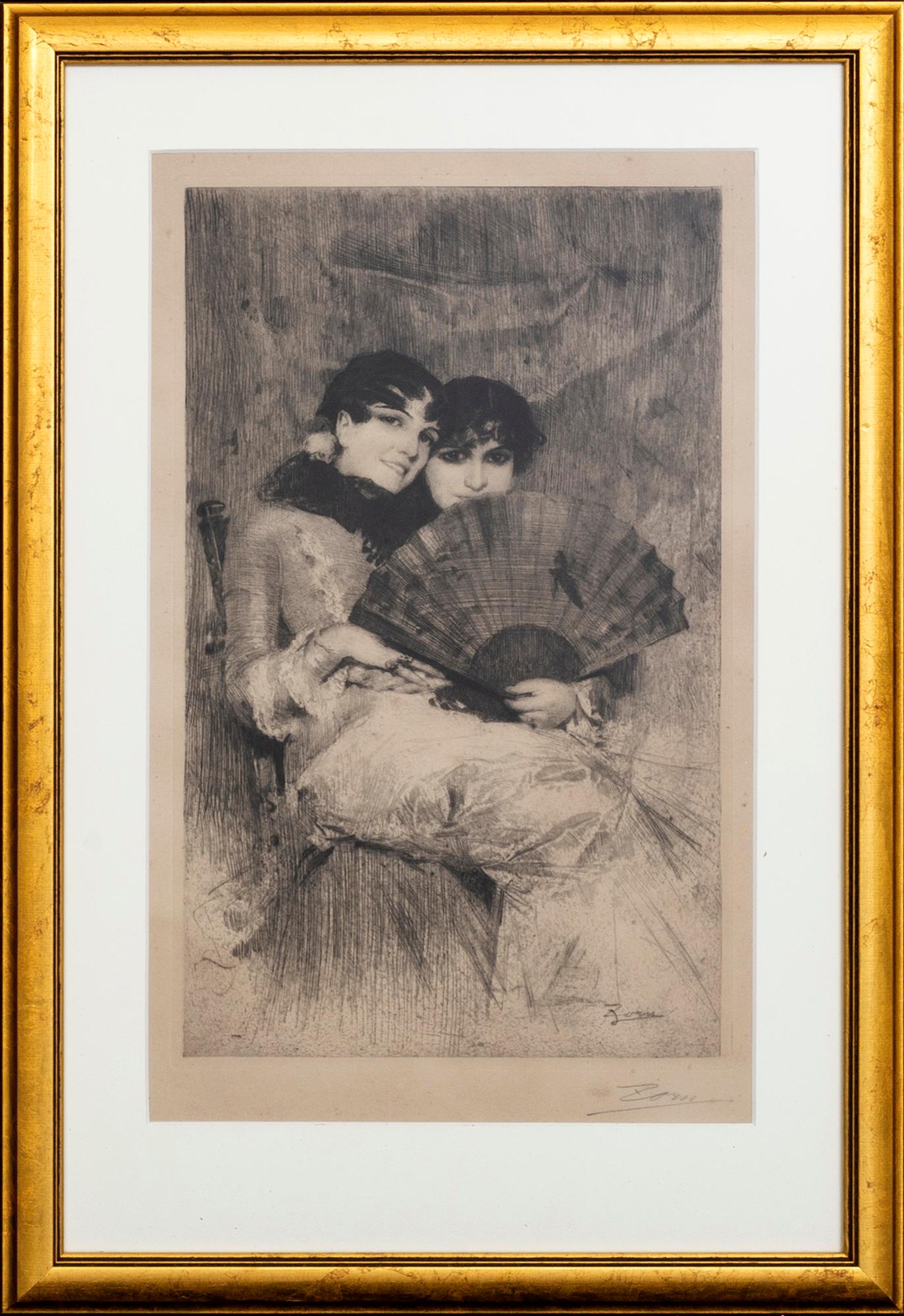 Anders Zorn, etsning, signerad.