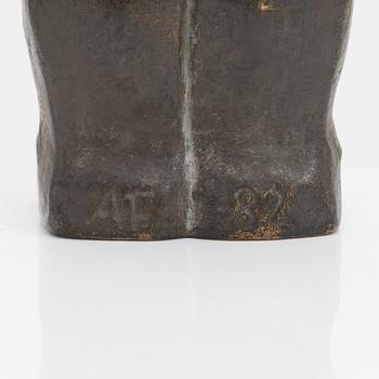 Allan Frilander, skulptur, brons, signerad och daterad -82.