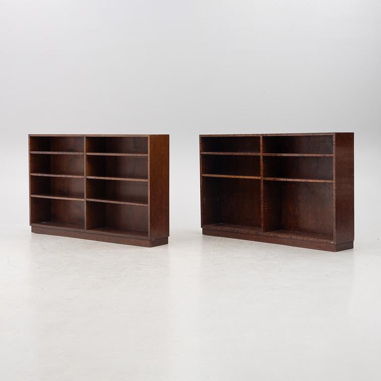 A pair of bookcases, 1930s.